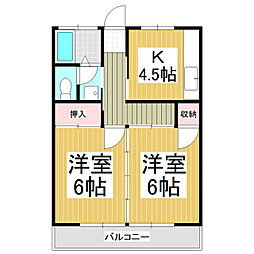 間取図画像 2DK