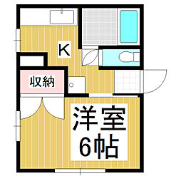 メゾン大門 1Kの間取図画像