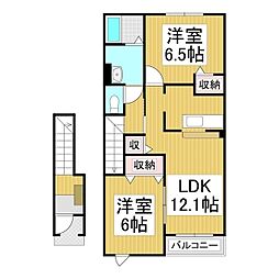 セイ・プリムローズ 2LDKの間取図画像