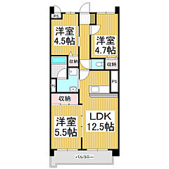 物件の間取り
