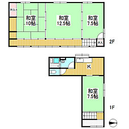 永井戸建 4DKの間取り