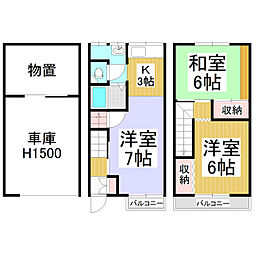 パーソナルマンション 2階3Kの間取り