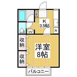 間取図画像 1K