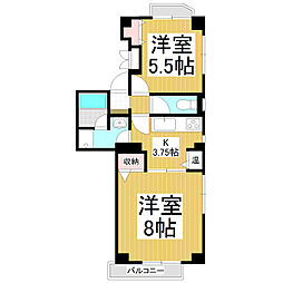 メゾン光和 2Kの間取図画像