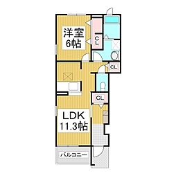 間取図画像 1LDK