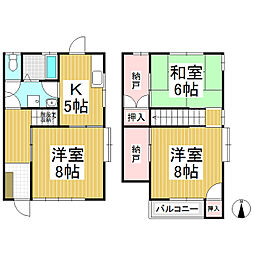 鈴木ハイツ（丹波島） 1階3Kの間取り