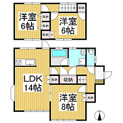 前田貸戸建 3LDKの間取り