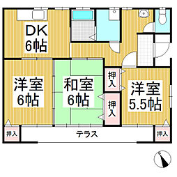 ヒロＴＯＹＯＳＡＫＡ 3DKの間取り