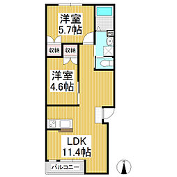 間取図画像 2LDK