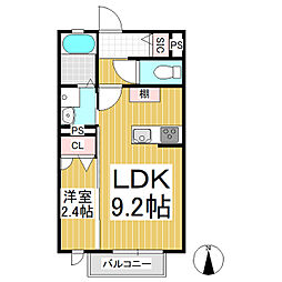 Earl　Grey 1階1LDKの間取り