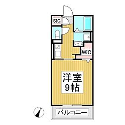 セジュールオッツYSK 1Kの間取図画像