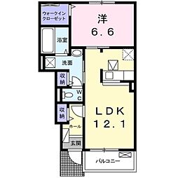 ベルフィオーレ 1LDKの間取図画像