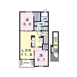 間取図画像 2LDK