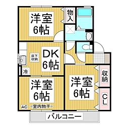 間取図画像 3DK