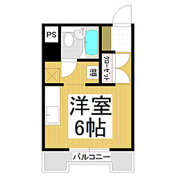 懐石舎コーポ ワンルームの間取図画像