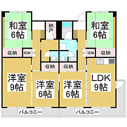 高田ハイツ 5LDKの間取図画像