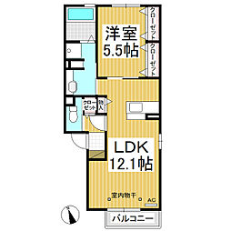 グランメゾンケイ 1LDKの間取図画像