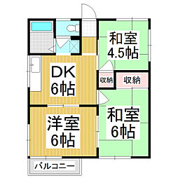間取図画像 3DK