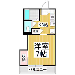 間取図画像 1K