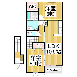 間取図画像 2LDK