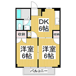 間取図画像 2DK
