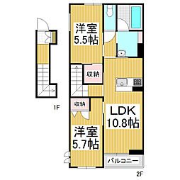 間取図画像 2LDK
