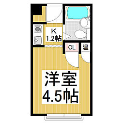 STELLA 1Kの間取図画像