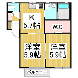 アークトゥルスA 2Kの間取図画像