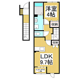 L.Calmia 1LDKの間取図画像