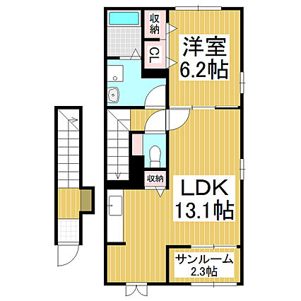 ヴィラ弁天北_間取り_0