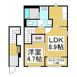 DayR 庄内 1LDKの間取図画像