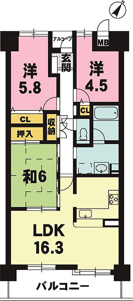 14階部分・最上階♪南東向きの明るいリビング。