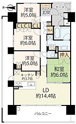 シャリエパークナード南草津 4LDKの間取図画像