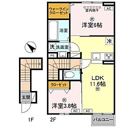 間取図画像 2LDK