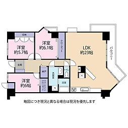 ネクステージ西神中央B棟 3LDKの間取図画像