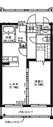 プリメールエスパシオＳ＆Ｔ 1階1LDKの間取り