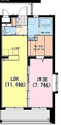 グランデ碧空 1LDKの間取図画像