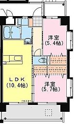 SkyDesign3 2LDKの間取図画像