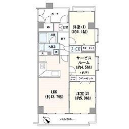 間取図画像 2SLDK