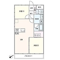 間取図画像 2LDK