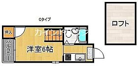 大阪府大阪市住之江区西加賀屋２丁目（賃貸マンション1K・4階・23.50㎡） その2