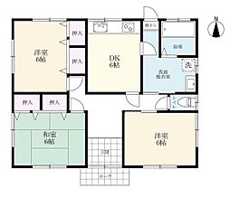 グランテージ芦刈 3DKの間取り