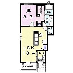 アクアルーチェ牛津4 1LDKの間取図画像