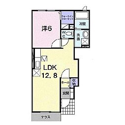 レストパーク1 1LDKの間取図画像