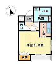 シェルル万場  ｜ 愛知県名古屋市中川区万場５丁目（賃貸マンション1K・2階・34.47㎡） その2