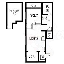 ハーモニーテラス八熊2 1階