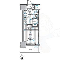 メイクスアート上前津6 13階1Kの間取り