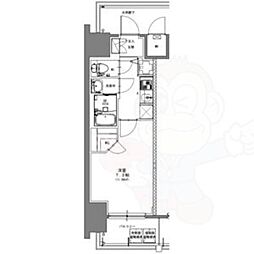 S-RESIDENCE浅間町駅前axial 9階1Kの間取り