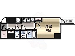 セイワパレス丸の内駅前プレミア 5階1Kの間取り