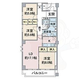 間取図画像 3LDK